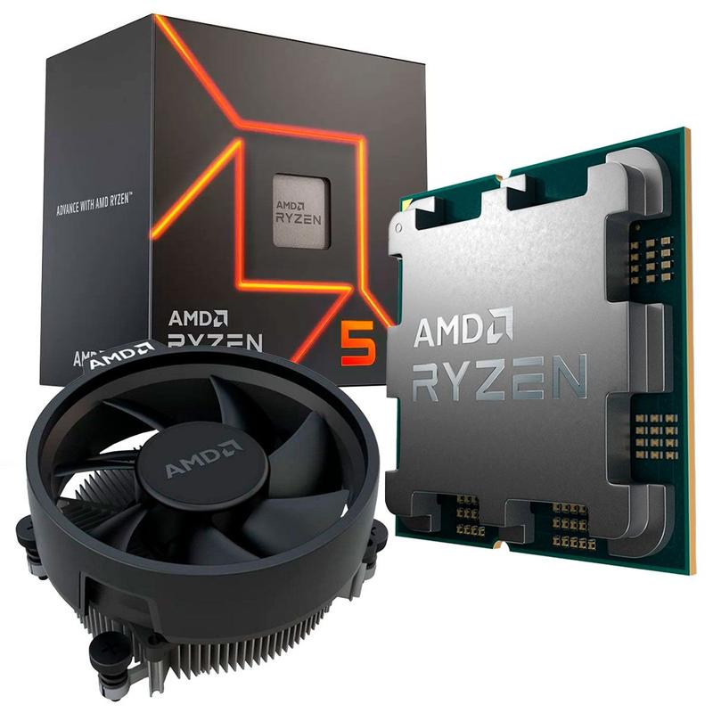 Processador AMD Ryzen 5 7600, 3.8GHz (5.1GHz Boost), Zen 4, Cache